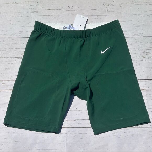 Nike Men's Vapor Untouchable Football Tights Shorts Green Size Large CW3972-341 - Picture 1 of 7